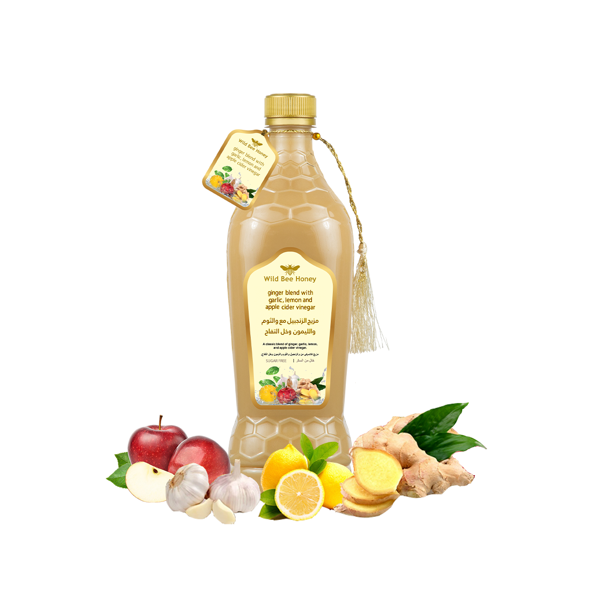 Ginger Blend with Garlic, Lemon and Apple Cider Vinegar Ginger Blend with Garlic, Lemon and Apple Cider Vinegar